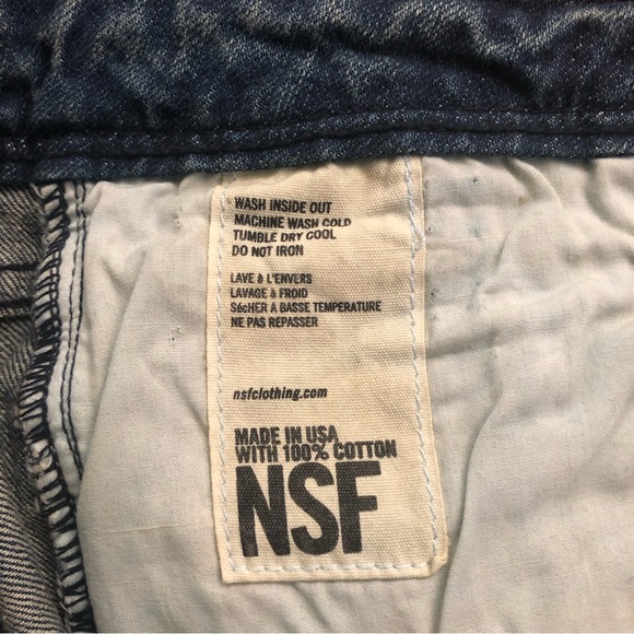 NSF Slim Straight jeans miner wash blue size 25 - Picture 12 of 16